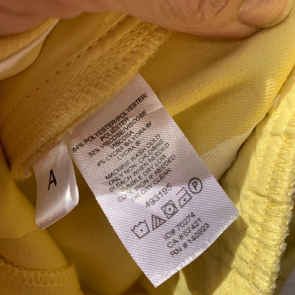 LOFT preppy yellow 🍋 pants Marisa size 0 - Picture 5 of 12